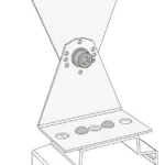Halterung für Deckenmontage MB22, verstellbar  für SNEP MODE P VTU20065