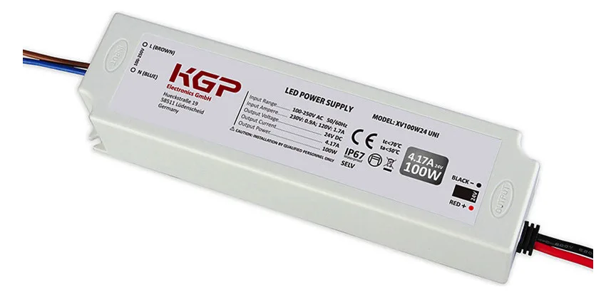 KGP LED Treiber Konstantspannung 220-240V, 50-60Hz, 24V, 0-100W ...