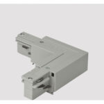 EUTRAC L-Verbinder für 3-Phasen Aufbauschiene, Schutzleiter innen, mit Einspeisemöglichkeit - grau 555 1 1210 8