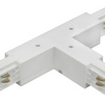 EUTRAC T-Verbinder für 3-Phasen Aufbauschiene BASIC, Schutzleiter außen, rechts, mit Einspeisemöglichkeit - weiss 575 1 1214 6