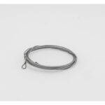 Stahlseil mit Schlaufe Drahtseil 7x7, Ø 1,5mm mit Schlaufe. Seilfestigkeitsklasse: 1770 N/mm² nach EN-12385-4, 6200 mm silber AA1100134
