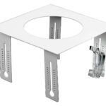 Adapterrahmen, quadratisch 200x200mm, silber für roundVISION 90 und roundCENTURY 90 AA22742.01