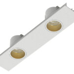 EASYLINE 2xSpot Reflektor, fixed - Designer Leuchten Einheit für Lichtbandsystem weiss 14W 20° 3000K CRI80 996362021