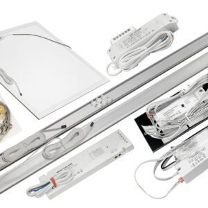 FIT-OUT - LED Leuchtenset einbau-, pendel-, Aufbauteile weiss 101W 140° 2700K/4000K/5000K CRI90 AA1100304.00.57