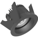 Fluxe 75 LV - BLE Runde Einbauleuchten starr schwarz 14W 80° 1800-3000K CRI97 805E03BL4J02