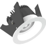 Fluxe 75 HV - Phasenabsch. Runde Einbauleuchten starr weiss 10W 40° 4000K CRI93 802A03MW5E02