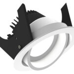 Fluxe 90 HV adj - Phasenabsch. Runde Einbauleuchten schwenkbar weiss 10W 80° 2200-3000K CRI93 802B03MW5H02