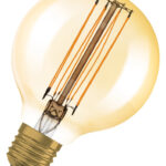Dimmbare LED-Lampen, Vintage-Edition, klassische Ballform mit LED Technologie im dünnen dekorativen Glühwendel-Design