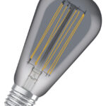 Dimmbare LED-Lampen, Vintage-Edition, klassische Edison-Kolbenform mit LED Technologie im dünnen dekorativen Glühwendel-Design