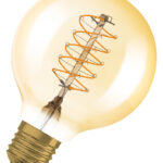 Dimmbare LED-Lampen, Vintage-Edition, klassische Ballform mit LED Technologie im dünnen dekorativen Glühwendel-Design
