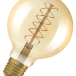 Dimmbare LED-Lampen, Vintage-Edition, klassische Ballform mit LED Technologie im dünnen dekorativen Glühwendel-Design