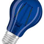 Farbige LED-Lampen, klassische Kolbenform, mit Schraubsockel