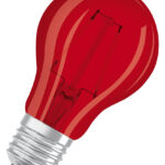 Farbige LED-Lampen, klassische Kolbenform, mit Schraubsockel