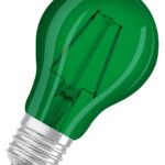 Farbige LED-Lampen, klassische Kolbenform, mit Schraubsockel