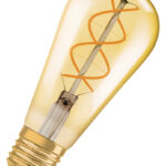 Dimmbare LED-Lampen, Vintage-Edition, klassische Edison-Kolbenform mit LED Technologie im Glühwendel-Design
