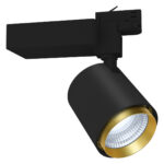 Odion XL - Schienenstrahler dreh-schwenkbar schwarz/gold 57W 60° 3000K CRI80 847-35040371HT02