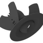 Pointer 68 adj - Phasenabsch. Runde Einbauleuchten schwenkbar schwarz 7W 60° 4000K CRI85 847-0Q2703BLWS13