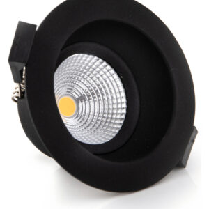 roundCENTURY 362 - Runde Einbauleuchten starr schwarz 8W 36° 1800-3000K CRI90 854-AA81280.02.62