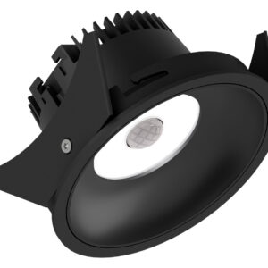 SensorFido 98 HV - Runde Einbauleuchten starr mattschwarz/schwarz 15W 80° 3000K CRI83 847-F12S03725D02