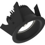 SensorLinea 75 - Runde Einbauleuchten starr schwarz 15W 80° 3000K CRI83 847-912S03BL5D02