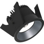 Sensor Strada 75 - Runde Einbauleuchten starr schwarz/silber 15W 80° 4000K CRI83 847-852S03745F02