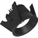 Sensor Strada 75 - Runde Einbauleuchten starr schwarz/schwarz 15W 80° 3000K CRI83 847-852S03725D02