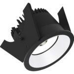 Sensor Strada 75 - Runde Einbauleuchten starr schwarz/weiss 15W 80° 4000K CRI83 847-852S03765F02