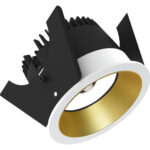 Sensor Strada 75 - Runde Einbauleuchten starr weiss/gold 15W 80° 4000K CRI83 847-852S03615F02