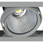 squareCENTURY 183 - Eckige Einbauleuchten kardanisch silber 33W 60° 4000K CRI90 628-AE82811.01.92