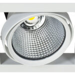 squareCENTURY 183 - Eckige Einbauleuchten kardanisch weiss 33W 60° 4000K CRI90 628-AE82811.00.92