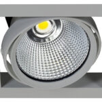 squareCENTURY 383 - Eckige Einbauleuchten kardanisch silber 33W 60° 4000K CRI90 628-AE82841.01.92