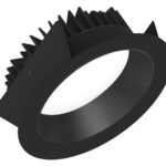 Strada 185 LV - Runde Einbauleuchten starr schwarz/schwarz 57W 80° 3000K CRI97 847-851C0372YS02