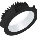 Strada 185 LV - DALI Runde Einbauleuchten starr schwarz/weiss 50W 80° 3000K CRI80 847-851C0376YP02