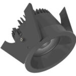 Strada 75 LV-TW - BLE Runde Einbauleuchten starr schwarz/schwarz 11W 60° 2700-6500K CRI94 847-856B03754X02