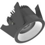 Strada 75 LV - Runde Einbauleuchten starr schwarz/weiss 14W 60° 4000K CRI97 847-855G03764L02
