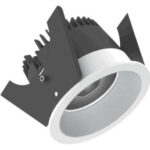 Strada 75 LV-TW - BLE Runde Einbauleuchten starr weiss/silber 11W 60° 2700-6500K CRI94 847-856B03644X02