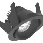 Strada 90 LV adj - Runde Einbauleuchten schwenkbar schwarz/schwarz 14W 80° 3000K CRI97 847-855D03724M02