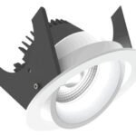 Strada 90 LV adj - Runde Einbauleuchten schwenkbar weiss/silber 14W 80° 3000K CRI97 847-855D03634M02