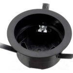 GLOBAL Trac Pro FIX-Point Einbautopf Deckeneinbaudose für FIX-Point GA 70, 50N, bis Deckenstärke 30mm, für Ø 105 - 125 mm - schwarz  XTSA 71-2