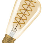 Dimmbare LED-Lampen, Vintage-Edition, klassische Edison-Kolbenform mit LED Technologie im Glühwendel-Design