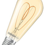 Dimmbare LED-Lampen, Vintage-Edition, klassische Edison-Kolbenform mit LED Technologie im Glühwendel-Design