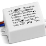 KGP LED Treiber Konstantstrom 220-240V, 50-60Hz, 120mA, 2.28W-3.6W, Triac, IP44 CC3W120 Triac