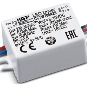 KGP LED Treiber Konstantstrom 220-240V, 50-60Hz, 200mA, 2.6W-3.5W, IP20 CC4W200A29