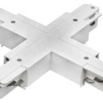 EUTRAC X-Verbinder für 3-Phasen Aufbauschiene, mit Einspeisemöglichkeit - weiss 555 1 1216 6