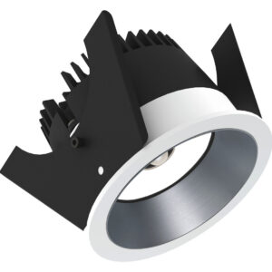 Sensor Strada 75 - Runde Einbauleuchten starr weiss/silber 15W 80° 3000K CRI83 852S03635D02