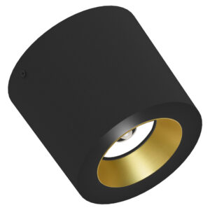 Sensor Vector CL 100 HV - Aufbauleuchten starr schwarz/gold 15W 80° 3000K CRI83 7B2S03715D02