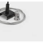 Seilabhängung für GLOBAL Trac Pro für 3-Phasen Aufbauschiene, inkl. Pendelclip, Stahlseil und Deckenbefestigung