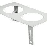 Adapterrahmen, rechteckig 200x370mm. schwarz für roundVISION 90 und roundCENTURY 90