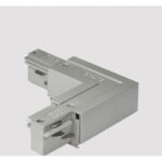 EUTRAC Datenbus L-Verbinder für 3-Phasen Aufbauschiene, Schutzleiter außen, mit Einspeisemöglichkeit - {{attr_pa_farbe}}