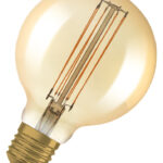 Dimmbare LED-Lampen, Vintage-Edition, klassische Ballform mit LED Technologie im dünnen dekorativen Glühwendel-Design